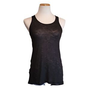 LUCY "Girls Best Friend Burnout Tank" Black Athletic TOP Women's XS